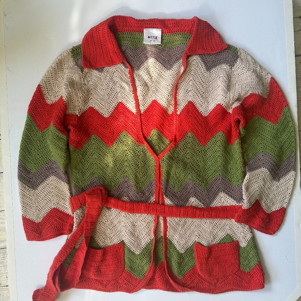 Next Crochet Zig Zag Cardigan